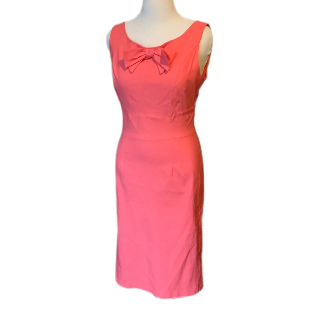 🌈SALE NWT Stop Staring size 18 midi sleeveless stretch coral 1950s retro sheath